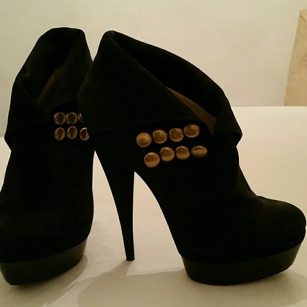 Rachael Zoe platform black booties sz 7