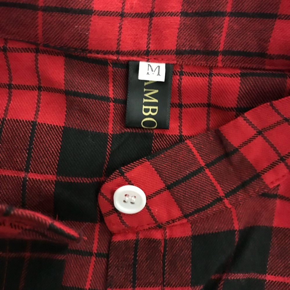 SOLD Plaid shirt dress, NEW - Picture 3 of 6