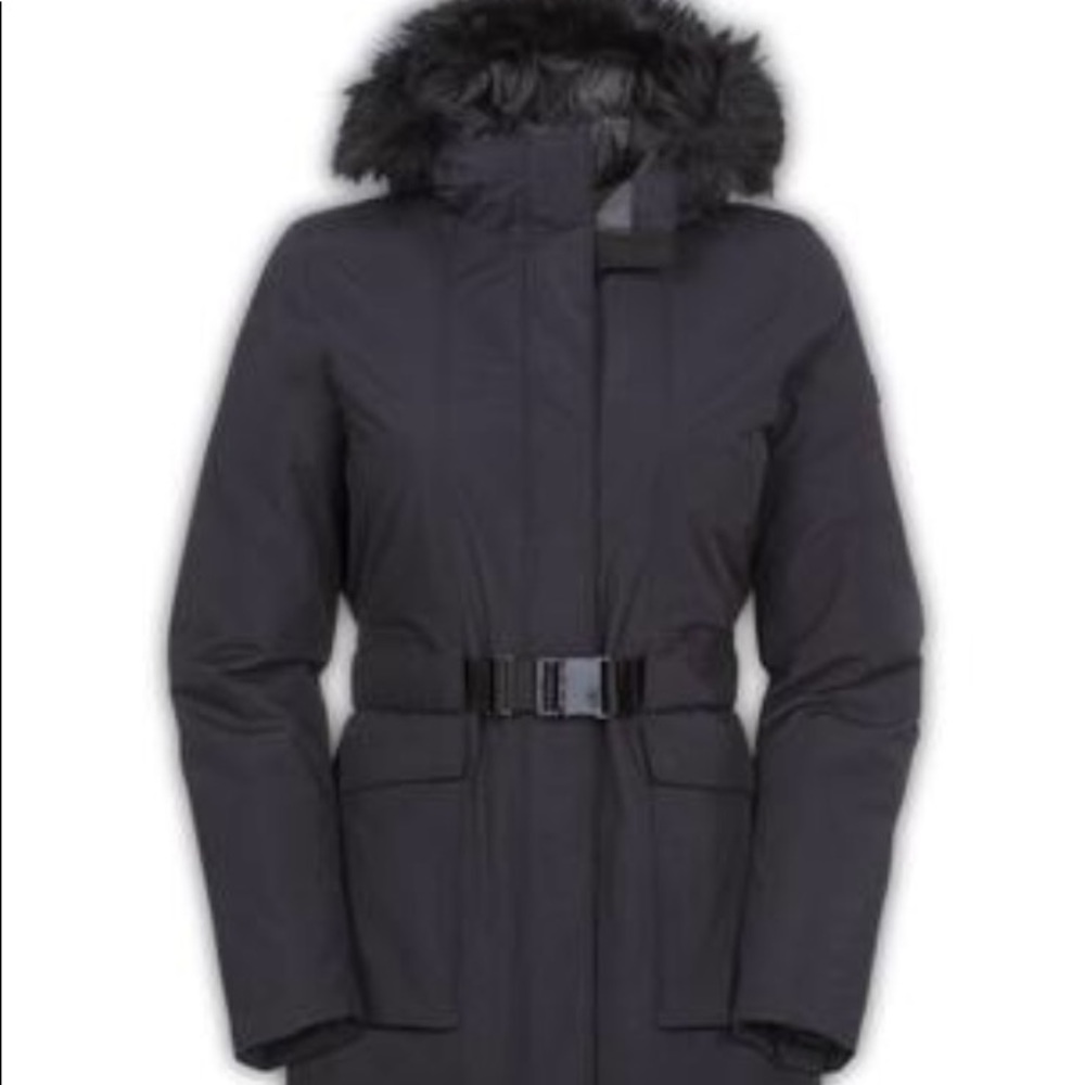 The North Face Dunagiri coat grayish black S EUC