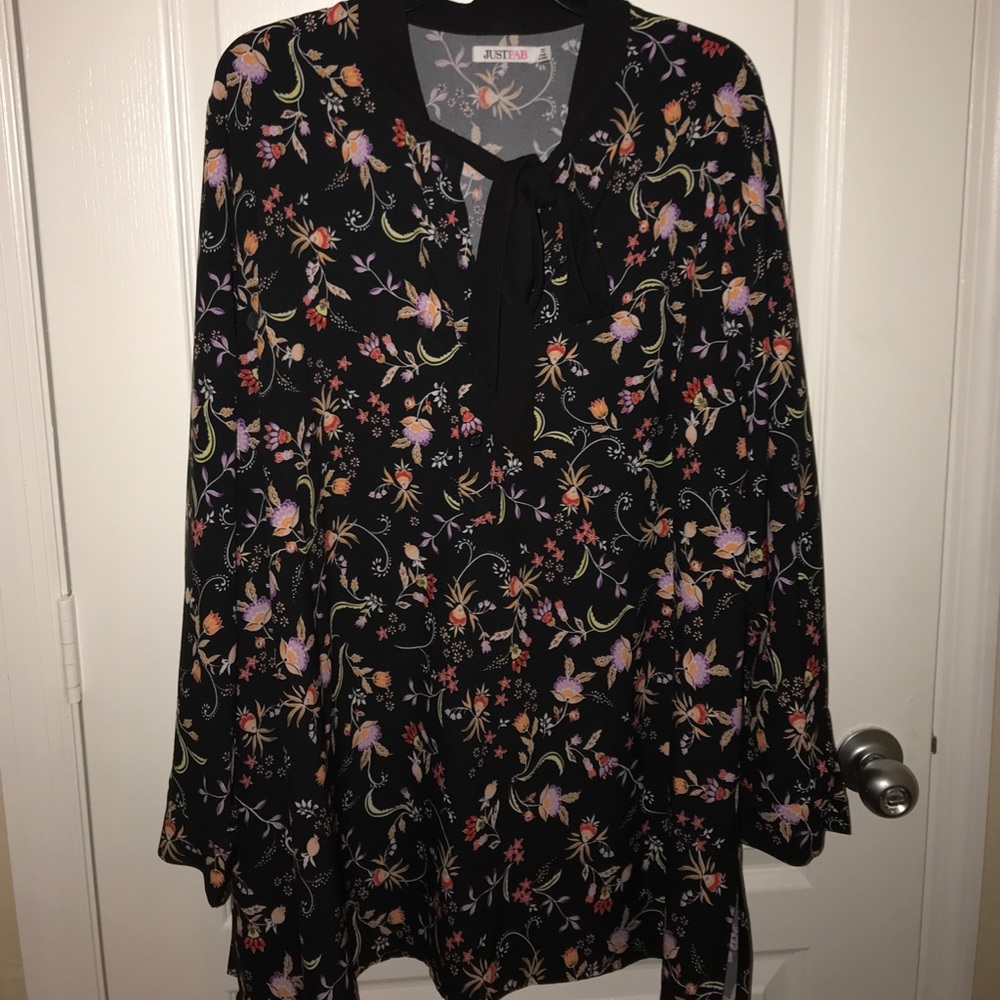 Whimsy print blouse