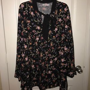 Whimsy print blouse