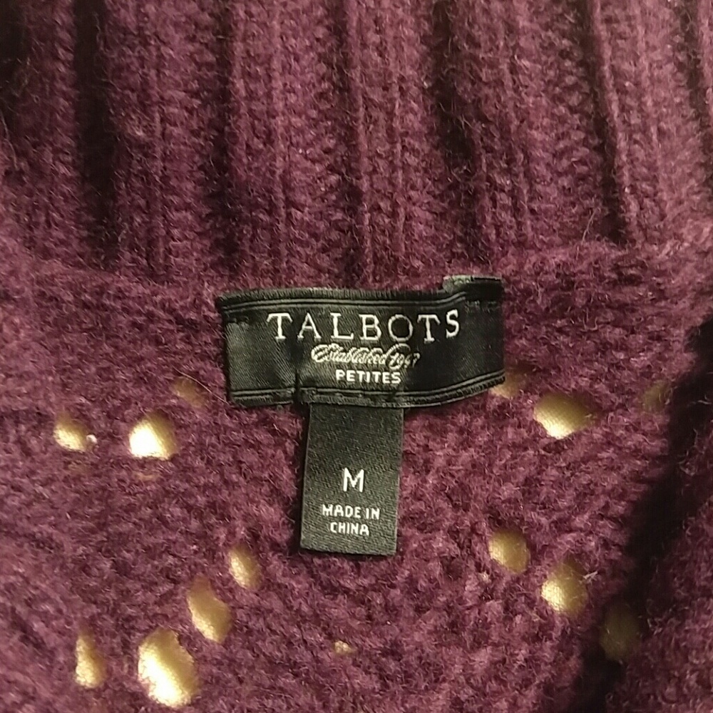 Talbots sleeveless collared cardigan - Picture 5 of 6