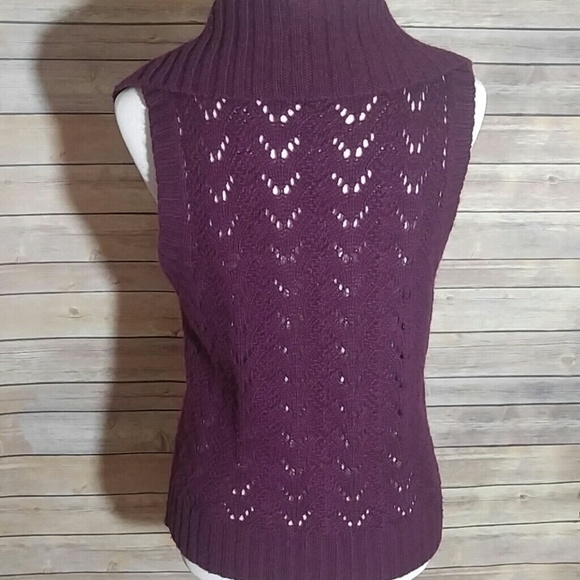 Talbots sleeveless collared cardigan - Picture 4 of 6