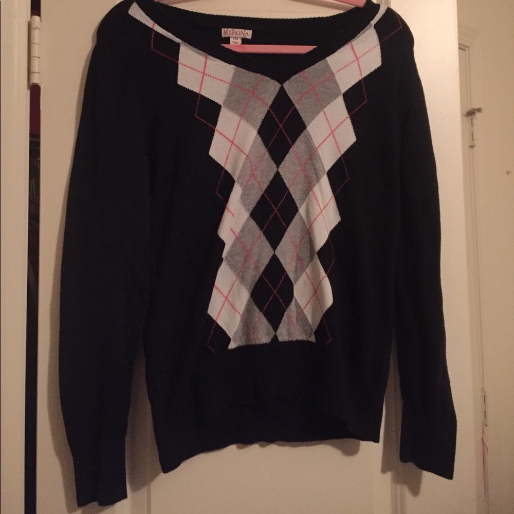 Preppy Argyle style sweater!