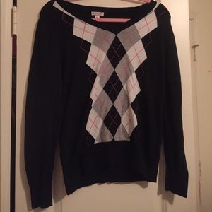 Preppy Argyle style sweater!