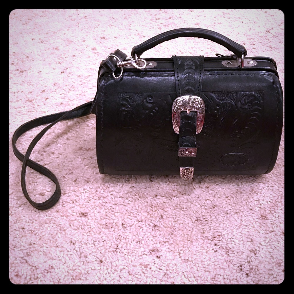 Vintage leather western/country purse, handmade