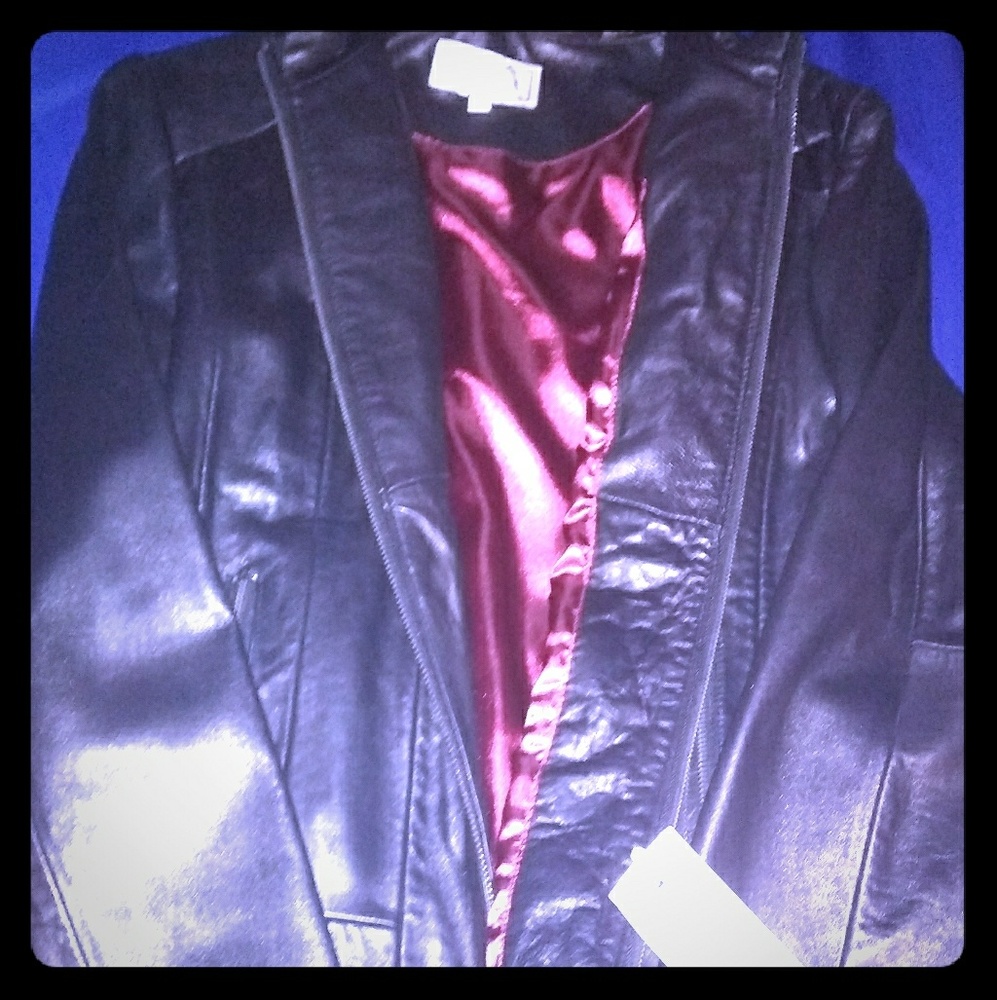 New with tags leather jacket