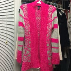BCBG Maxazria Sweater Pink/Grey Medium, NWOT