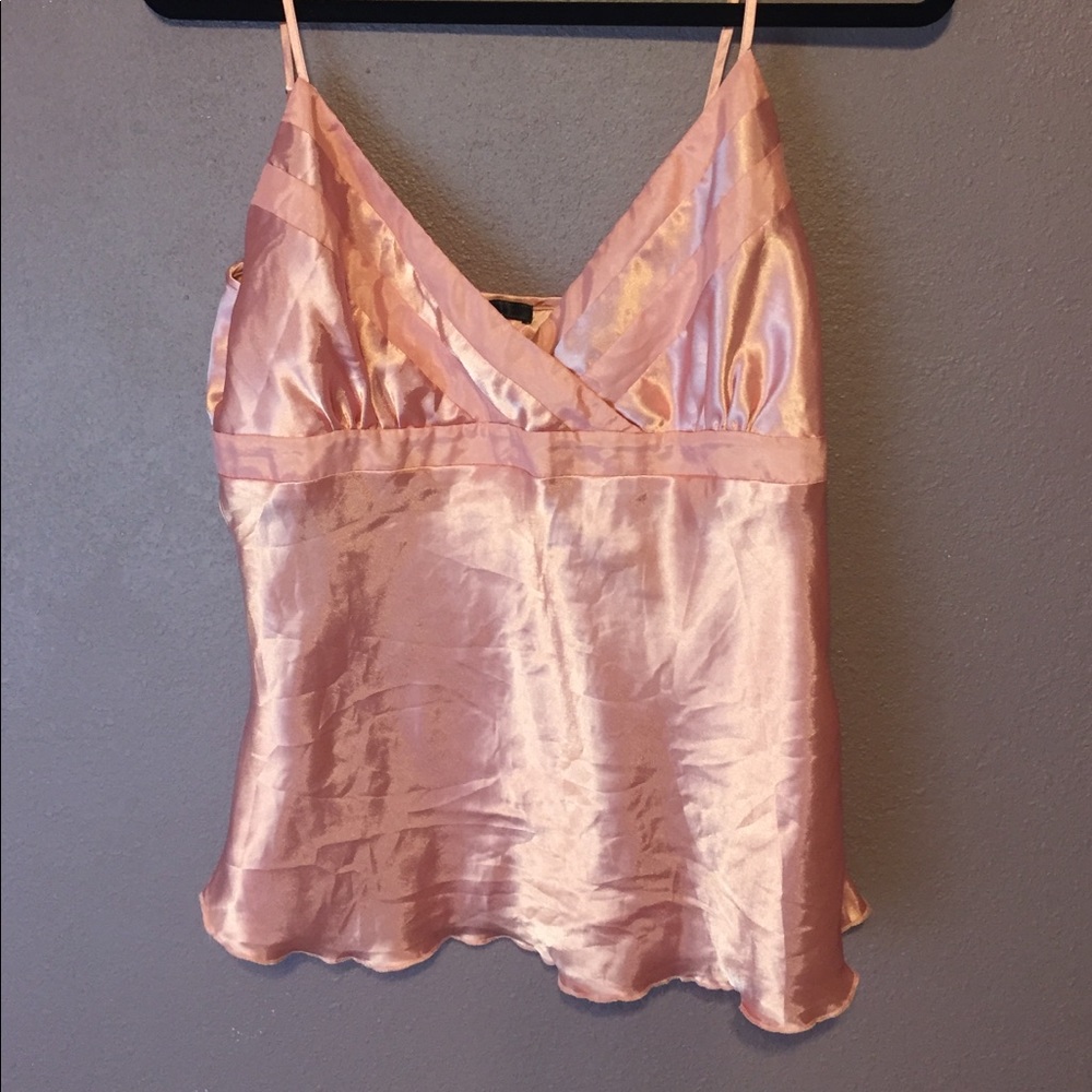 Silky pink tank