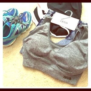 Izod Sports Bra, L, NEW
