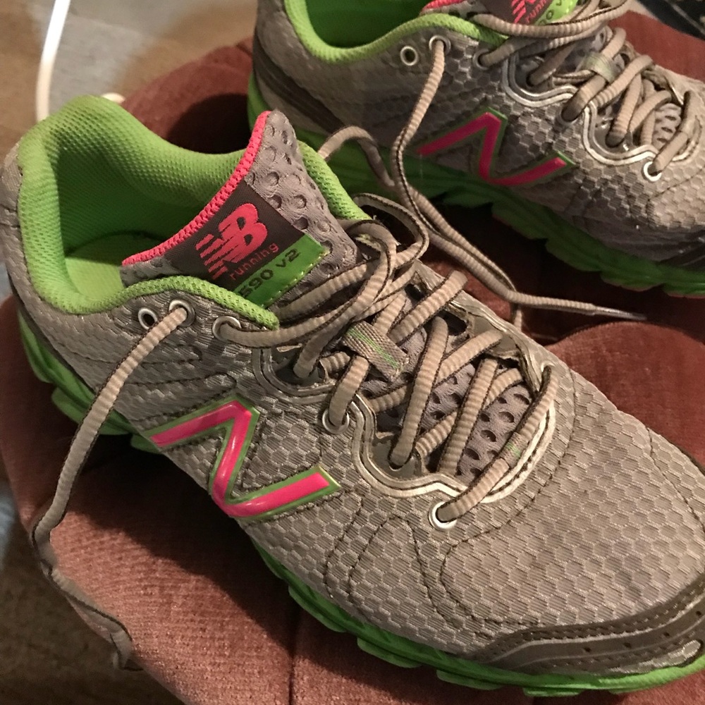 New Balance running shoes .