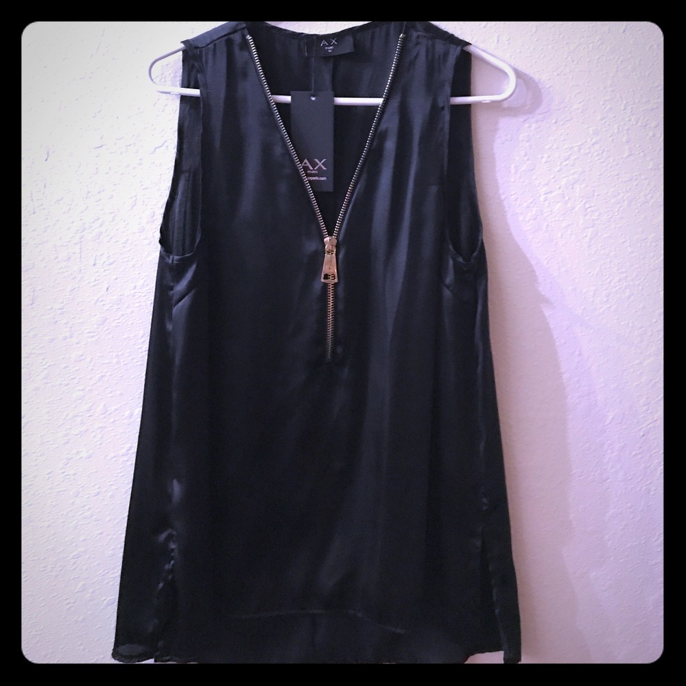 AX Paris metal zipper tank