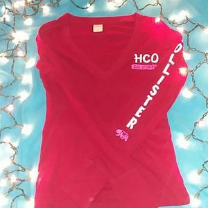 ✔Lovely Red V-neck from Hollister Co.✔