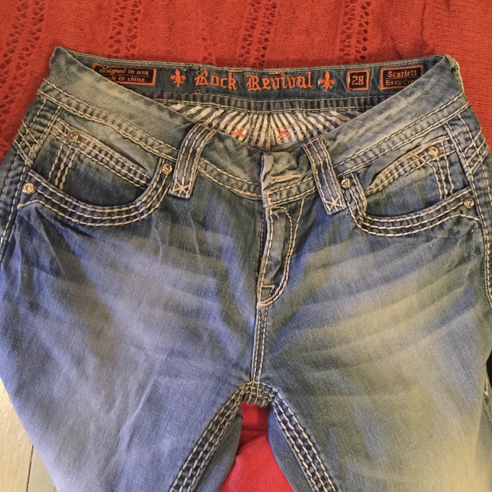 Rock revival size 28 Scarlett easy crop nwot