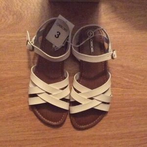 Girls Cherokee White Sandals NEW