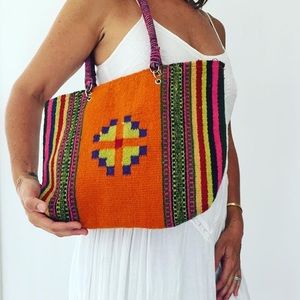 ❌SOLD❌ Multicolored Vintage Mexican Tote