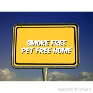 Smoke free and Pet free home