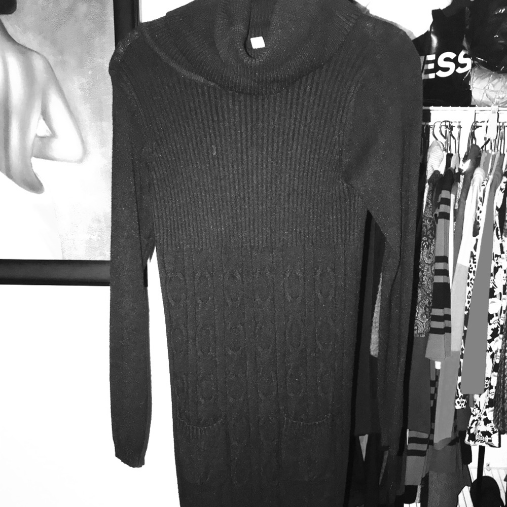 Black soft & nice fitting sweater dress.