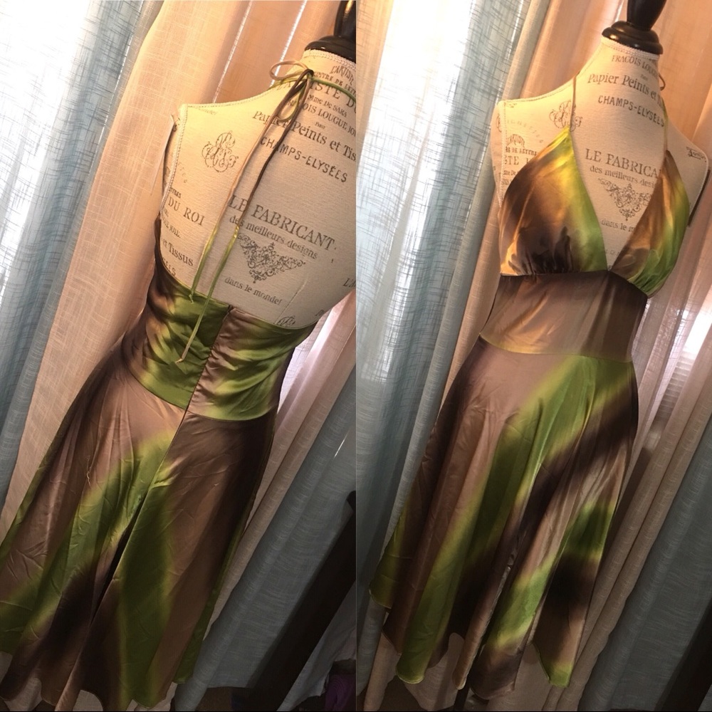 Silk dinner party dress