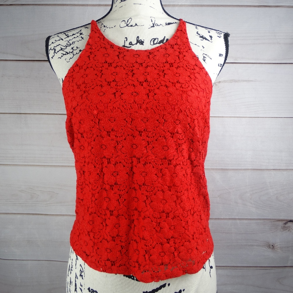 High Neck Lace Top