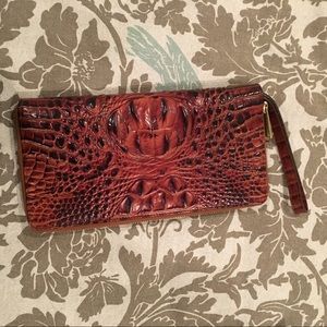 Brahmin Leather travel clutch/wristlet