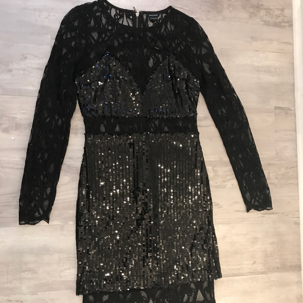 Black sequin mini
