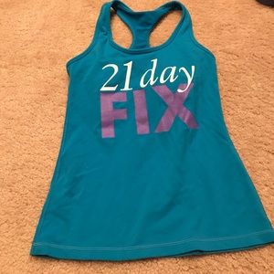 21 Day Fix tank top with built in bra
