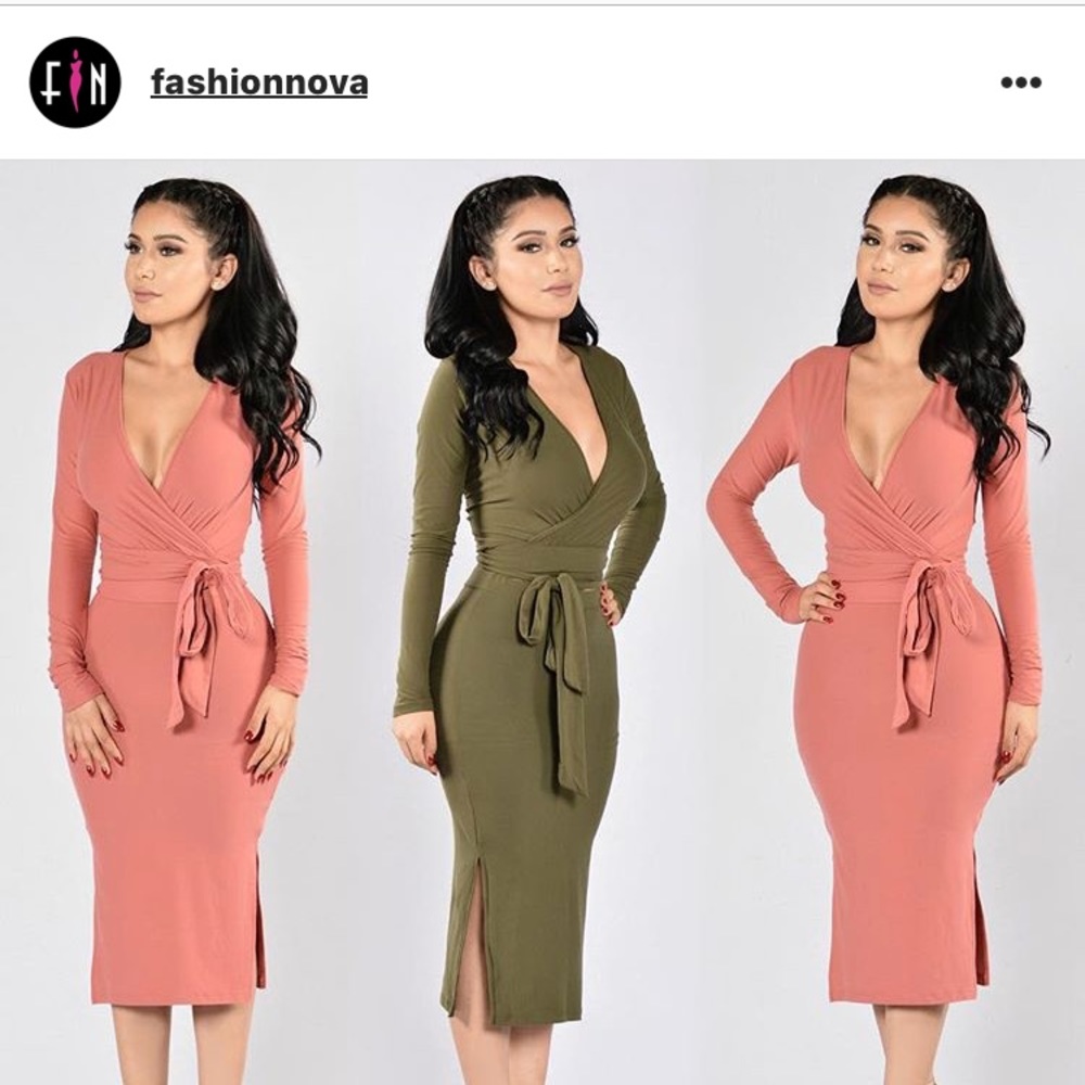 Fashion Nova Wrap Game Set Top and Skirt.