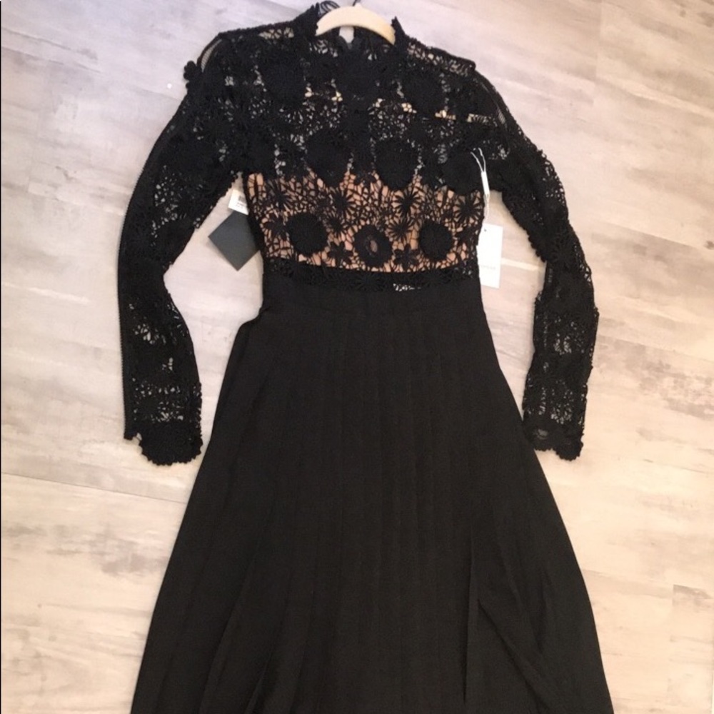 Black lace gown