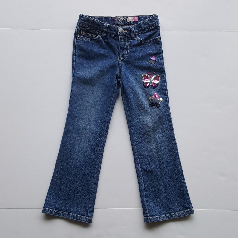 Children's Place Sequin Bootcut Jeans Size 6