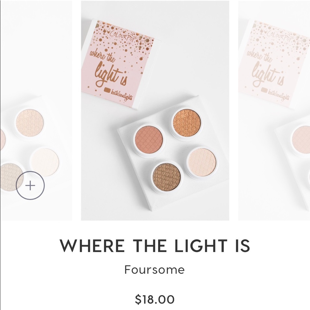 colourpop “where the light is” foursome