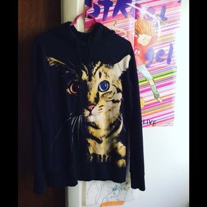 Giant Cat Face Sweatshirt M h&m