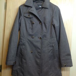 The North Face brown/grey trench coat