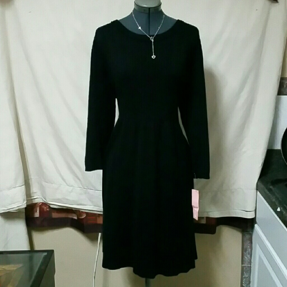 Dress Barn Sweater Dress Blk