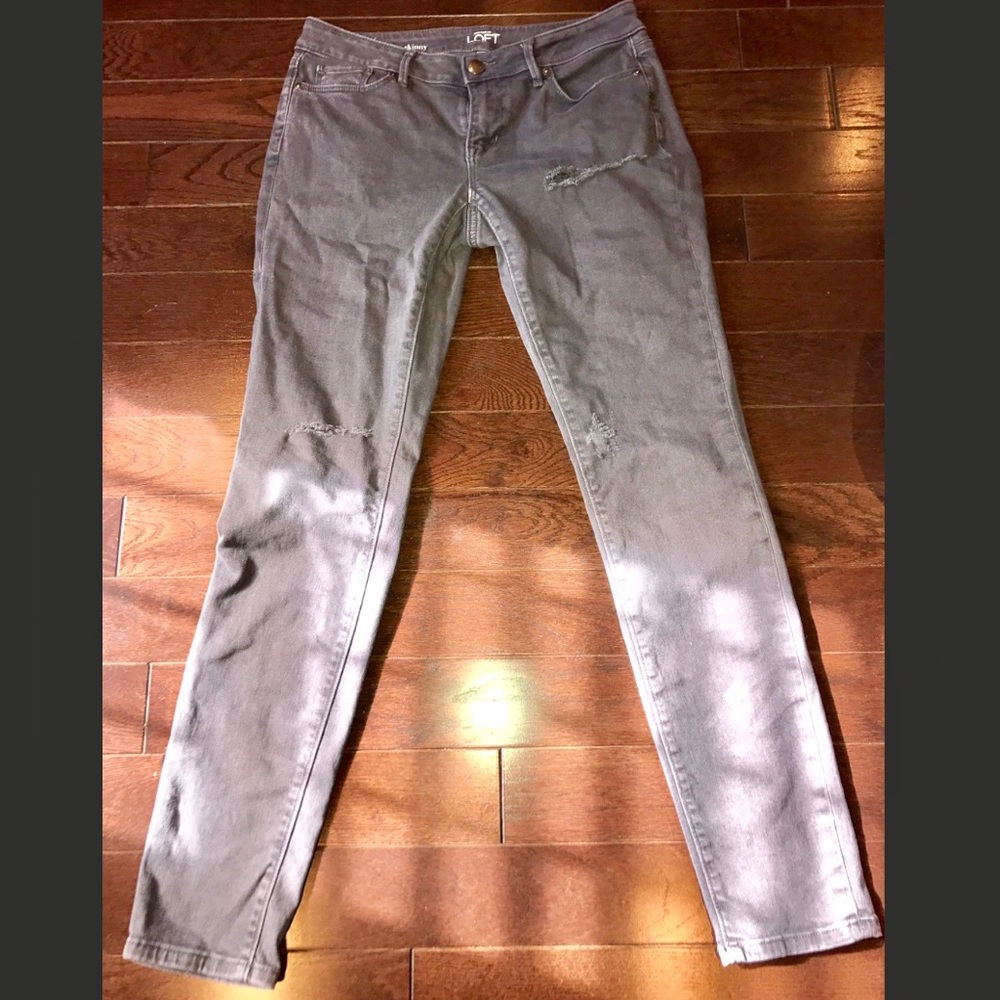 Ann Taylor Loft Curvy Skinny Denim Jeans Size 4