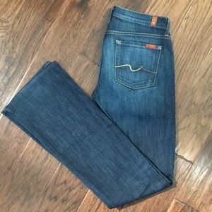 7 FAM women's dark wash bootcut jeans - Like New!