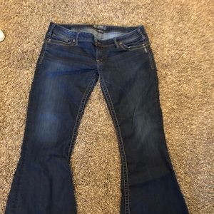 Women’s silver jeans