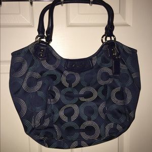 Coach navy bag