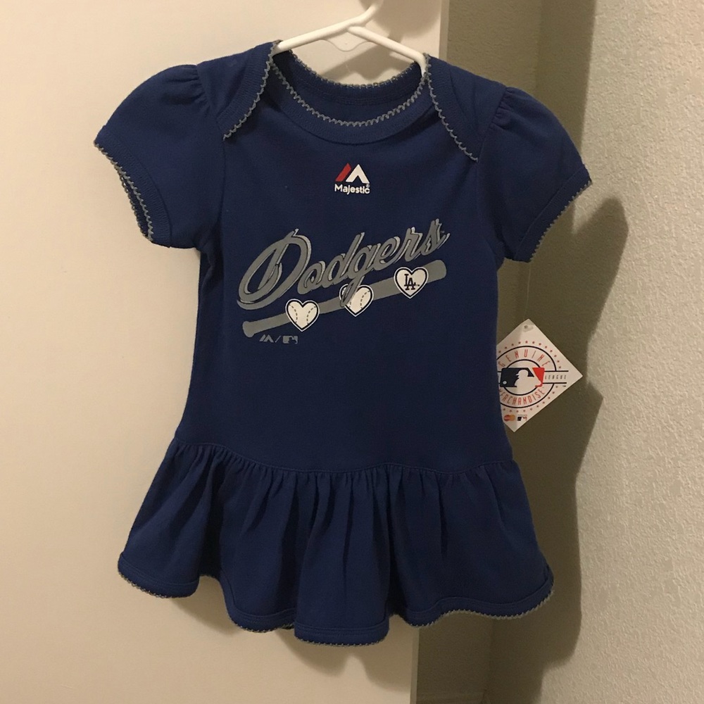 Dodger baby dress.