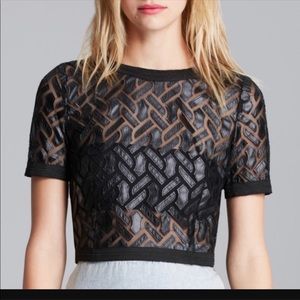 Lucy Paris Black Crop Top