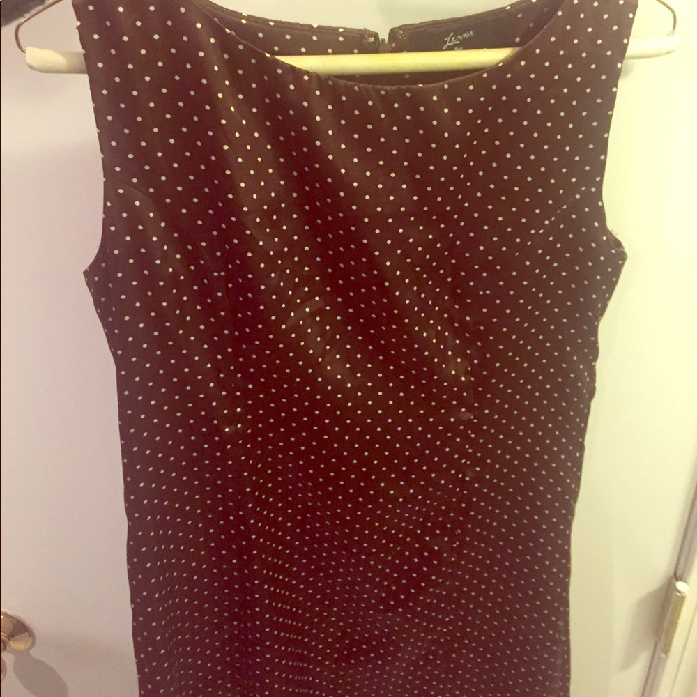 🌸 SILKY BROWN POLKADOT MIDI DRESS