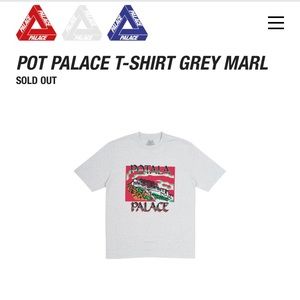 PALACE x POTALA T-Shirt GRAY