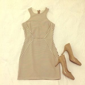 Striped Minidress with Cutout in Back