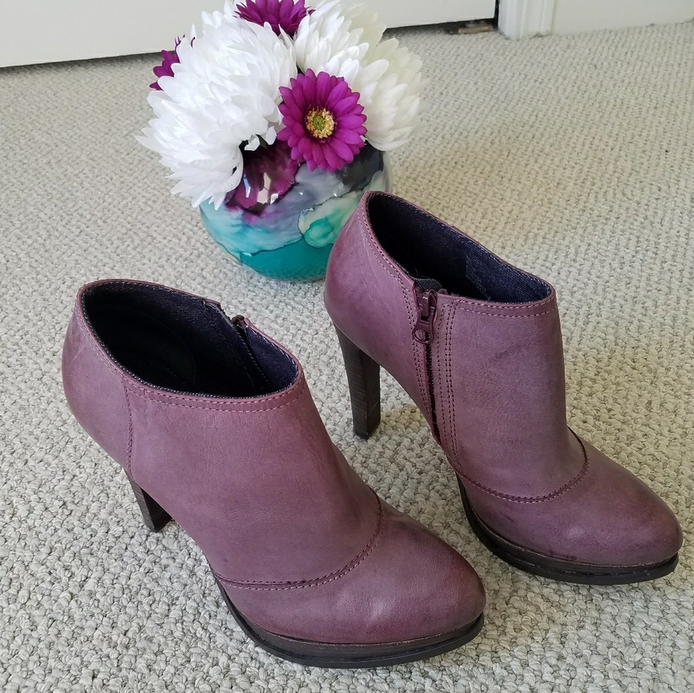 Calvin Klein Jeans Purple Ankle Boots