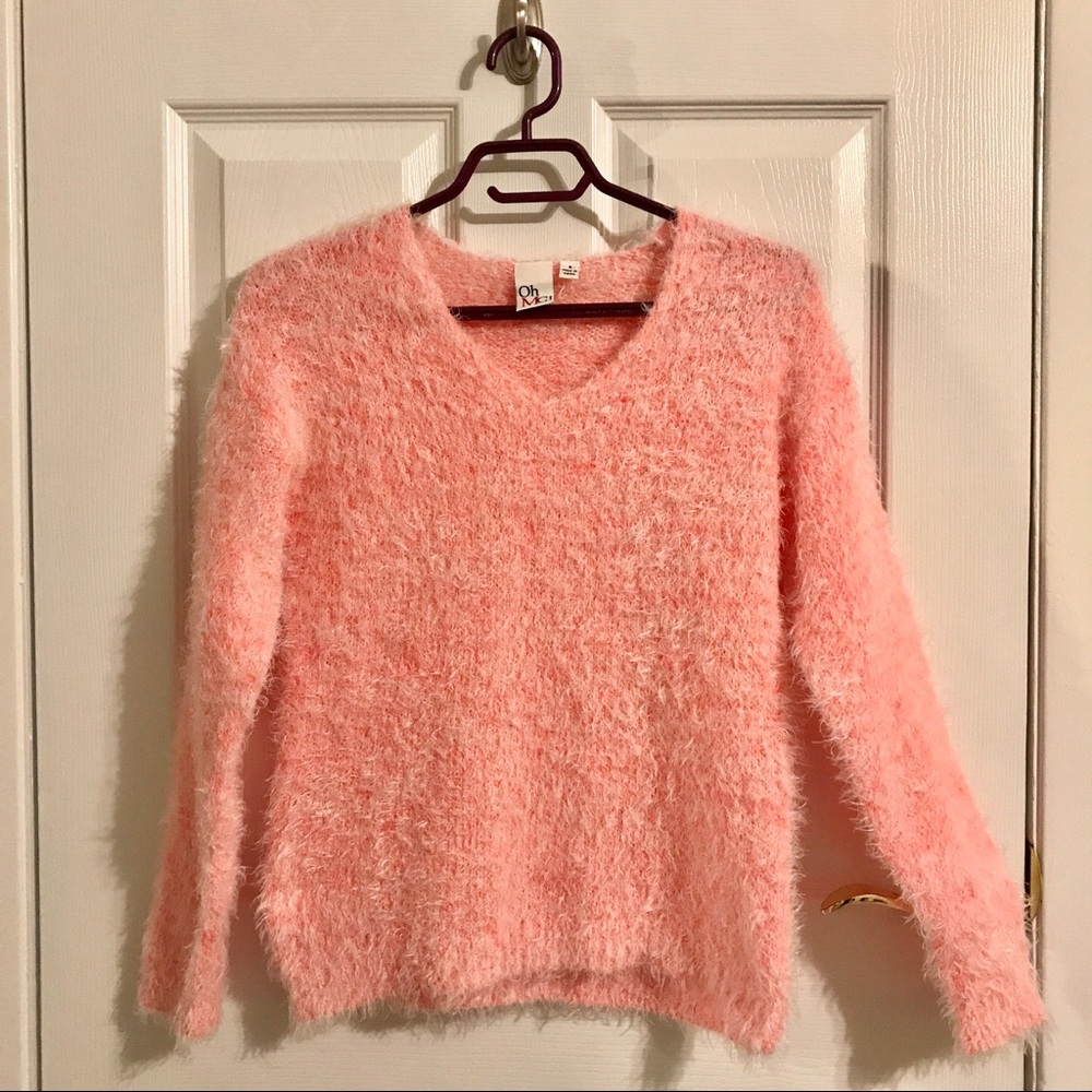 Fluffy Pink Sweater - Holiday Wear