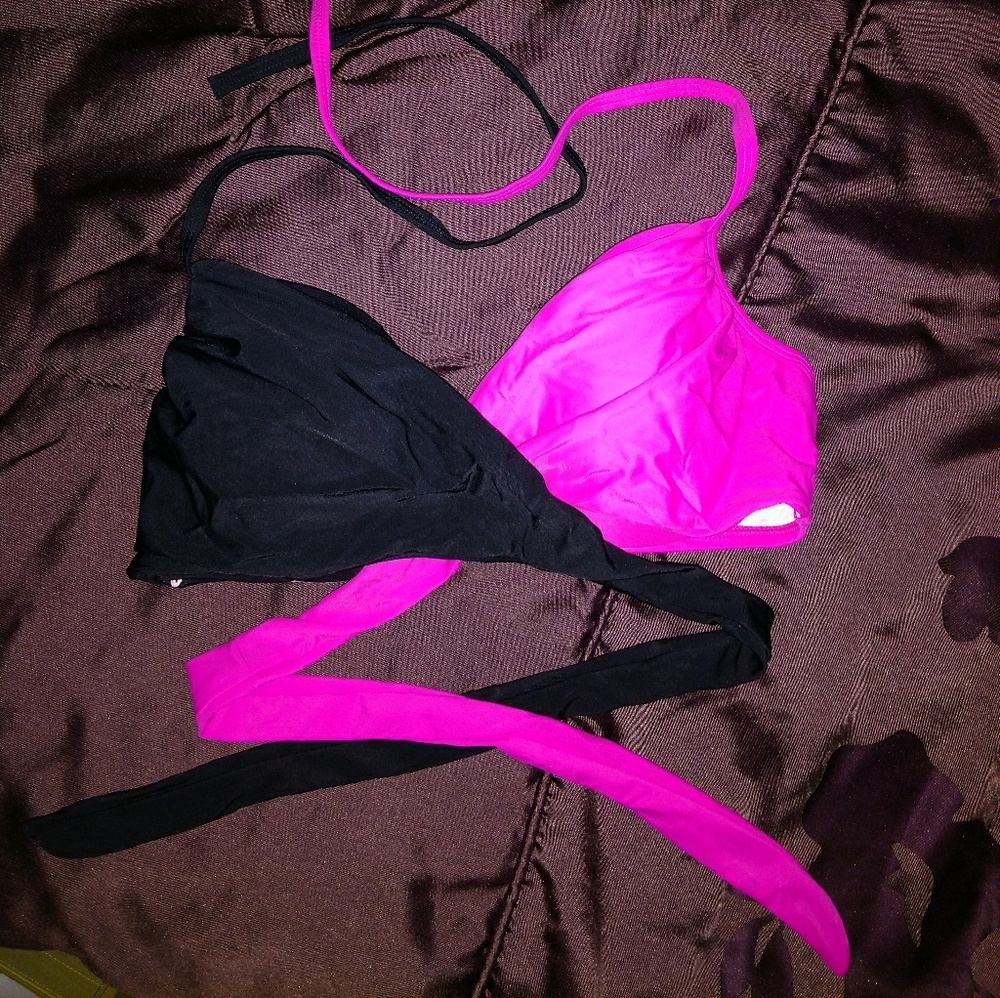 Wrap pushup bikini top