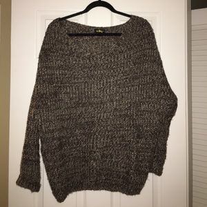 Oversized brown sweater
