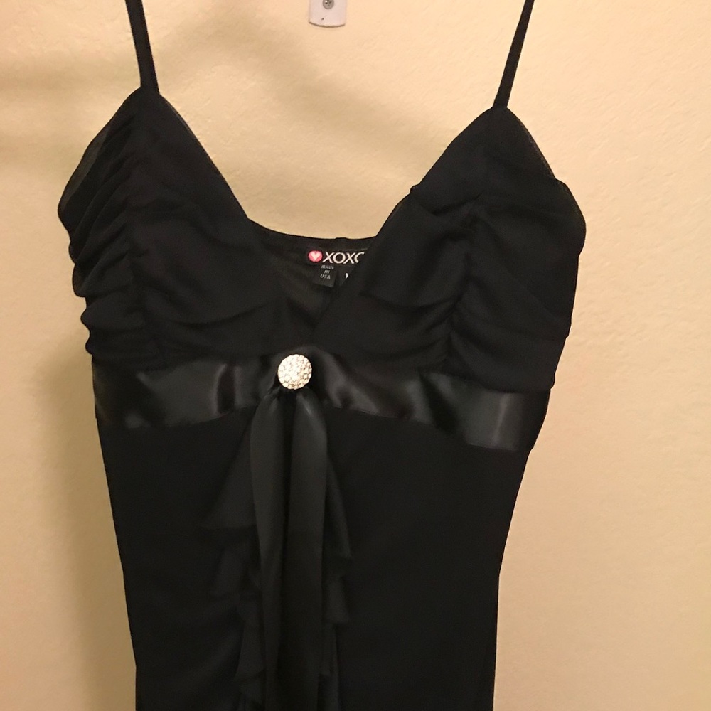 Black slip dress XOXO size M