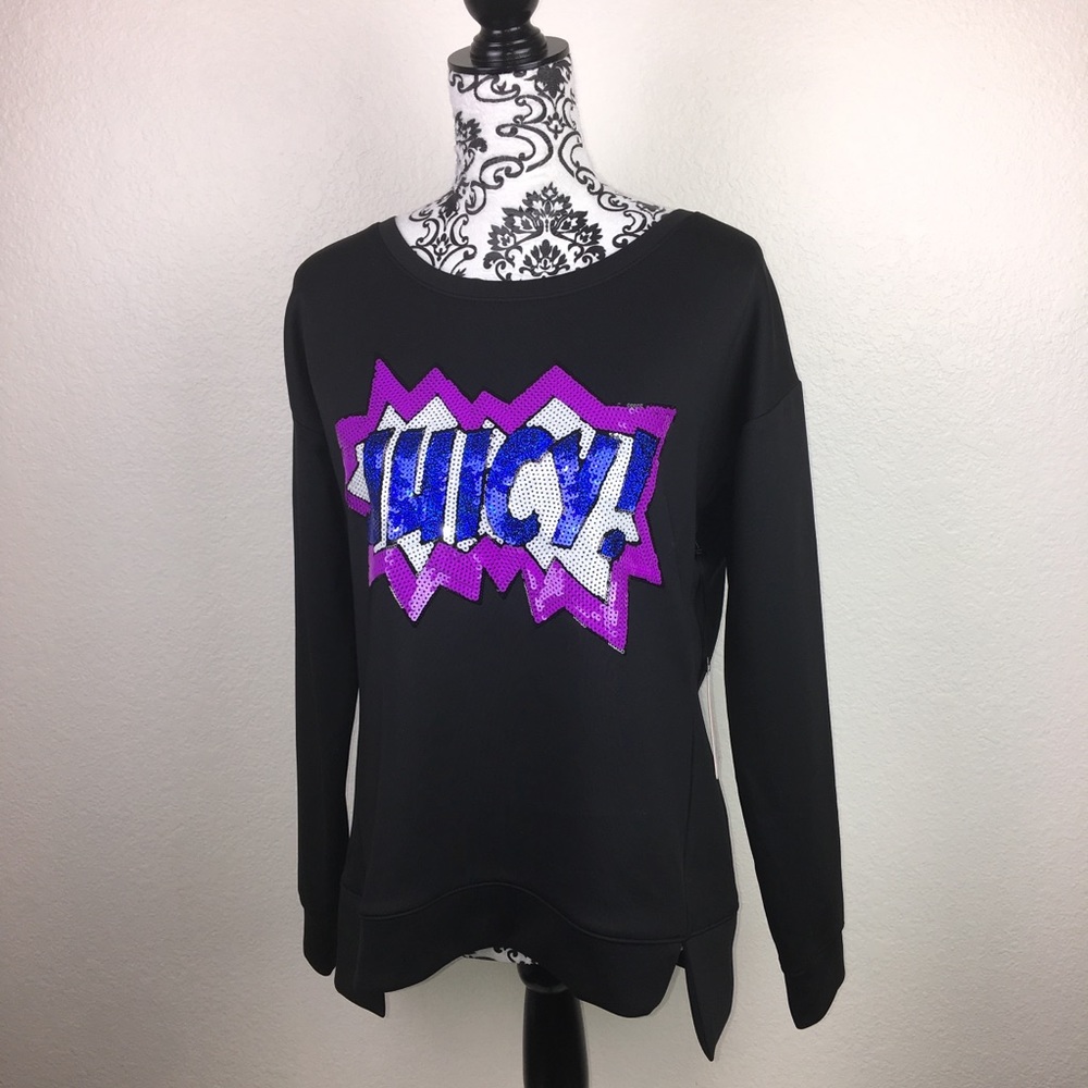 JUICY COUTURE Sequin Scuba Sweatshirt