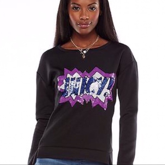 JUICY COUTURE Sequin Scuba Sweatshirt - Picture 3 of 6